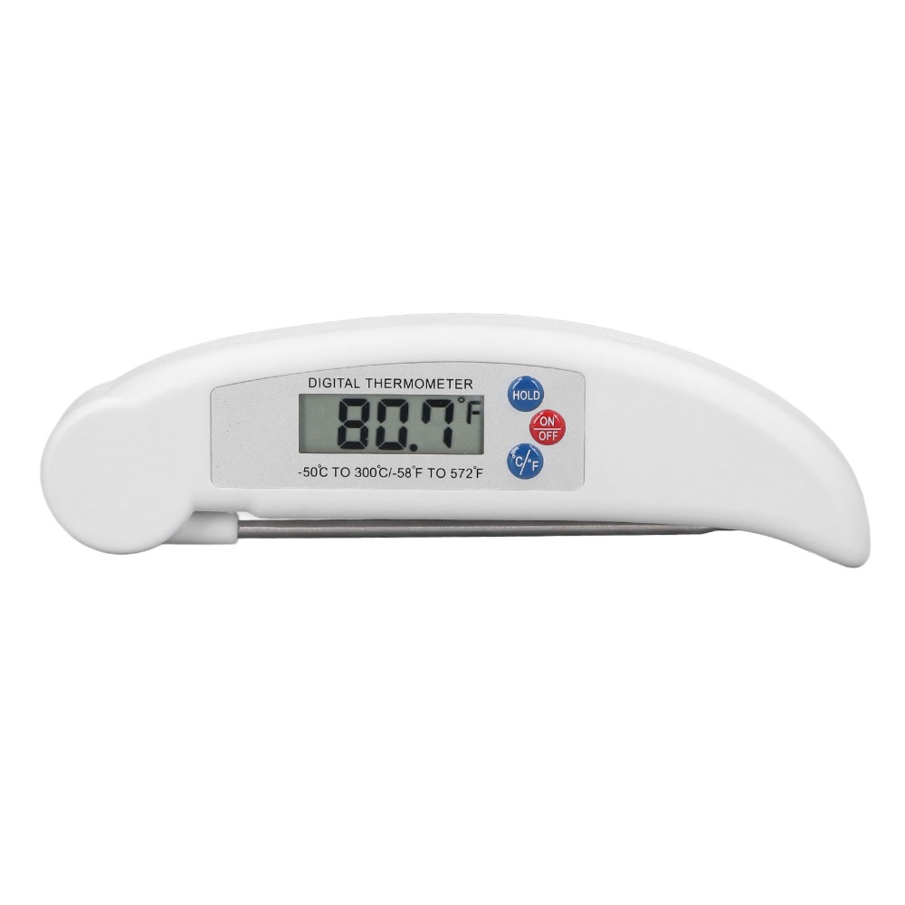 Instant Read Thermometer - Thermomètre alimentaire numérique en acier inoxydable