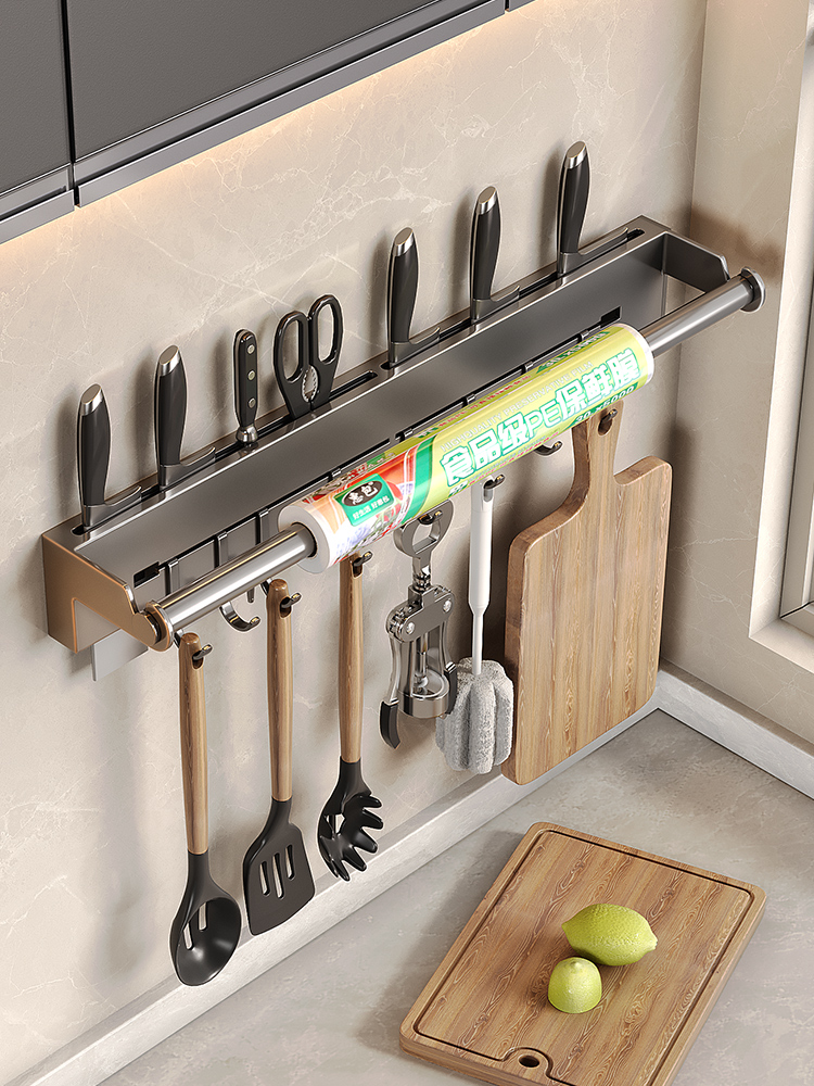 Kitchen Gadgets Wallpaper - Étagère murale en acier inoxydable pour