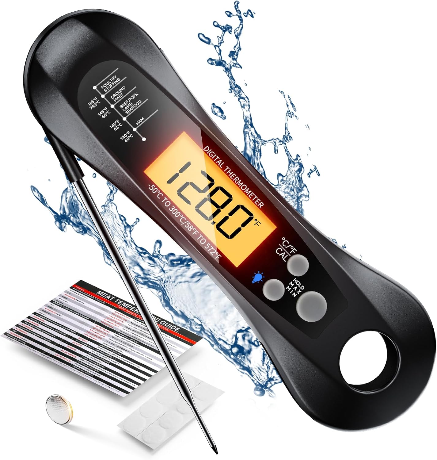Instant Read Thermometer - Thermomètre à viande numérique à lecture