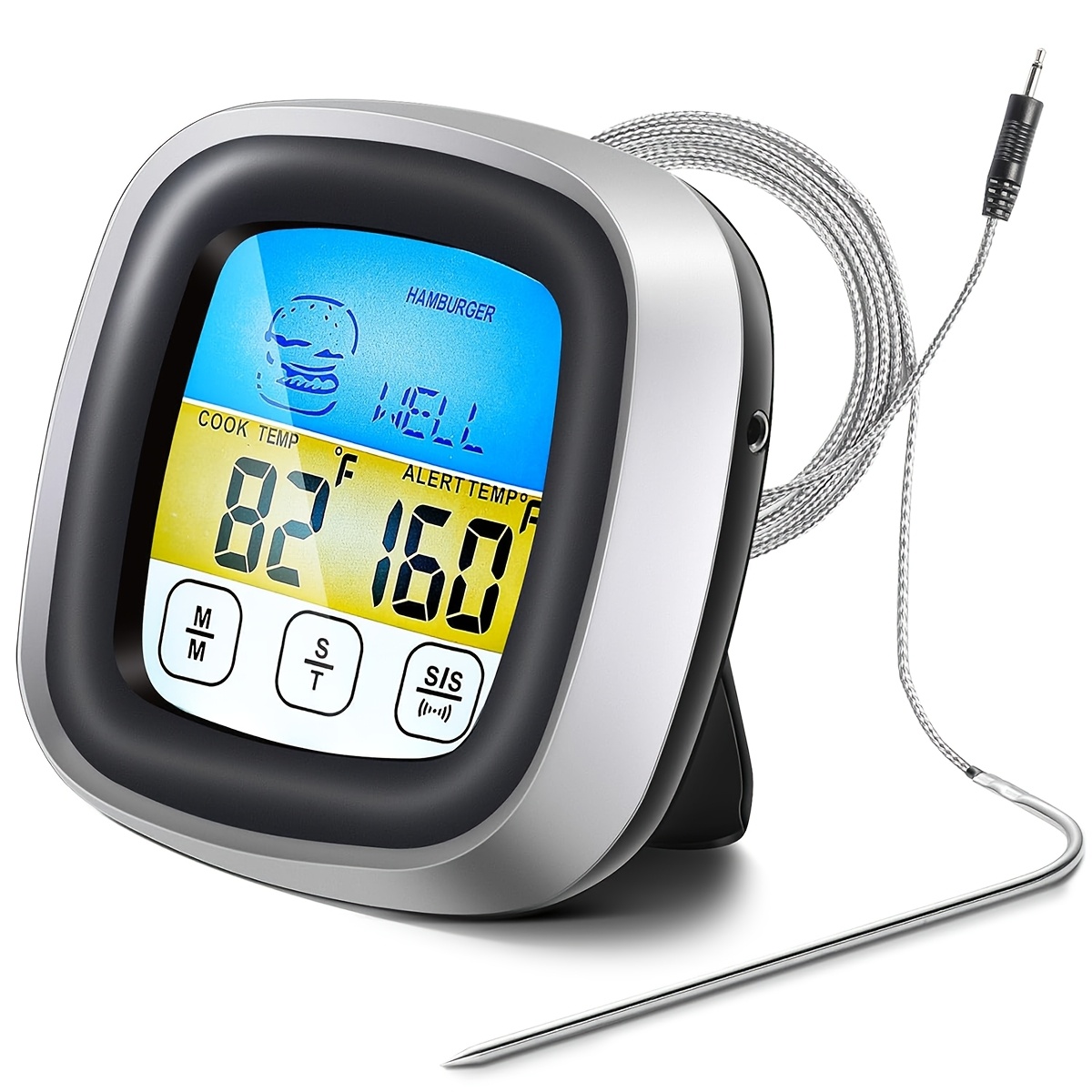 Instant Read Thermometer - Thermomètre numérique pour viande, minuteur de