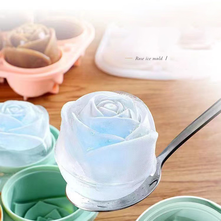 Kitchen Gadgets Wholesale - Moules à glace Rose 3D, 4