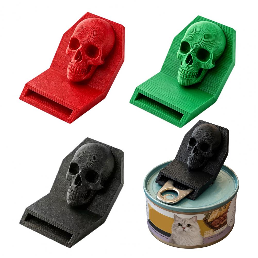 Kitchen Gadgets To 3D Print - Ouvre-bouteille manuel Crâne Gothique imprimé en