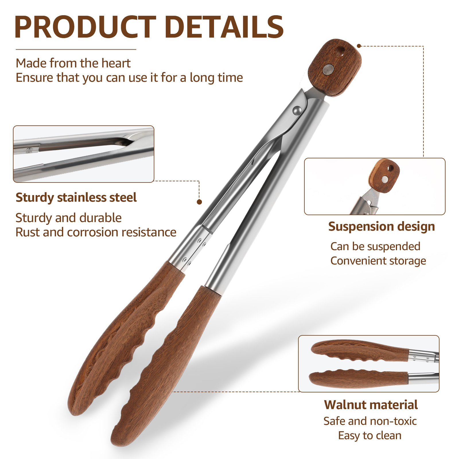 Pinces alimentaires en bois de - Kitchen Gadgets Sale avis et prix