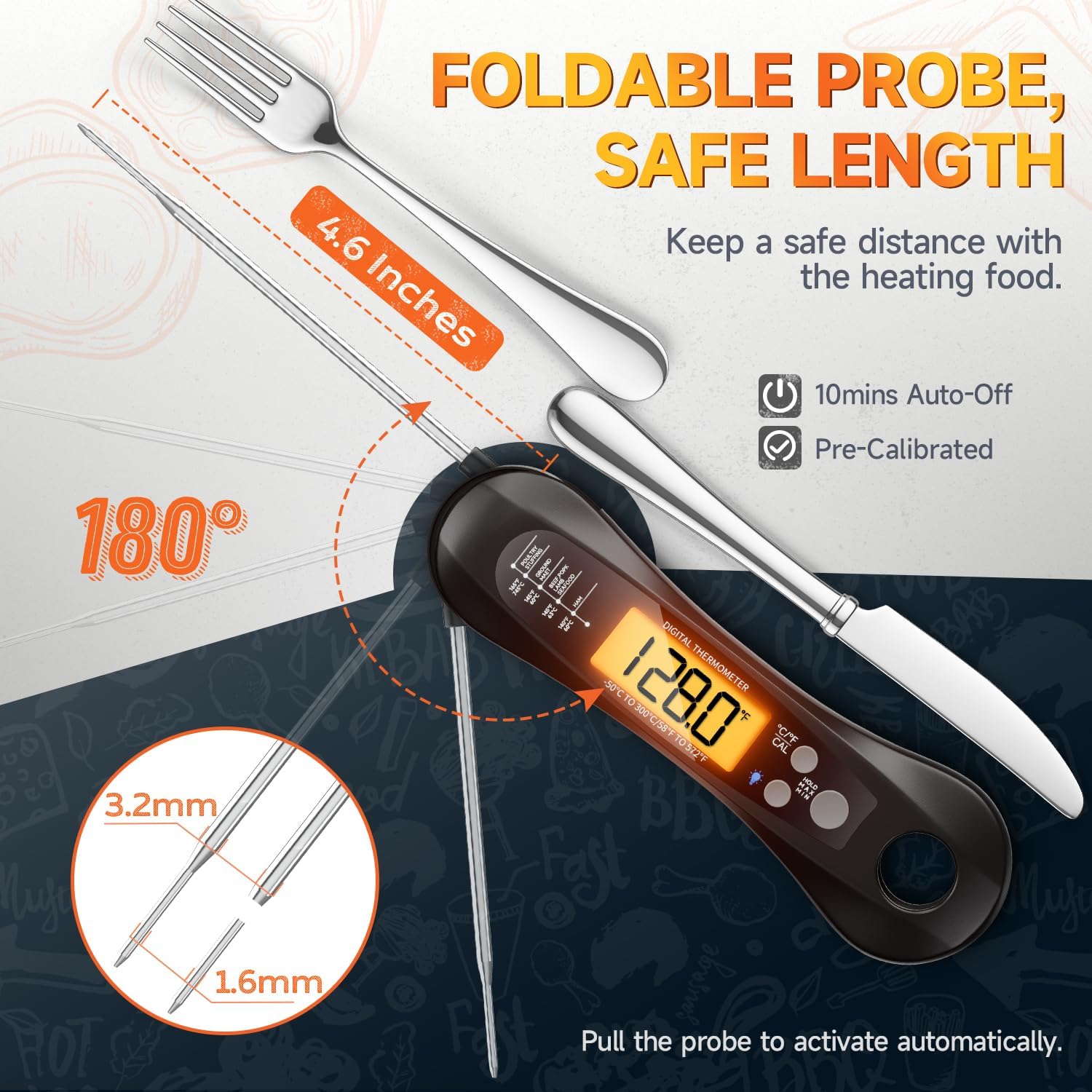 Thermomètre à viande numérique - Instant Read Thermometer avis et prix