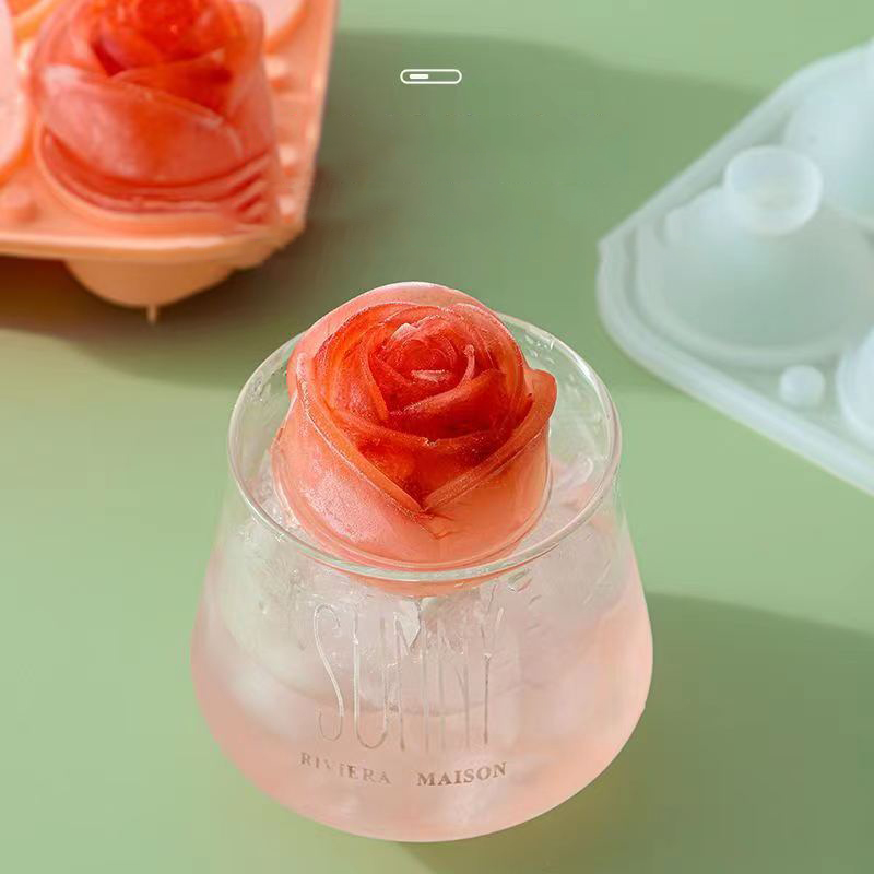 Moules à glace Rose 3D, 4 trou - Kitchen Gadgets Wholesale avis et prix
