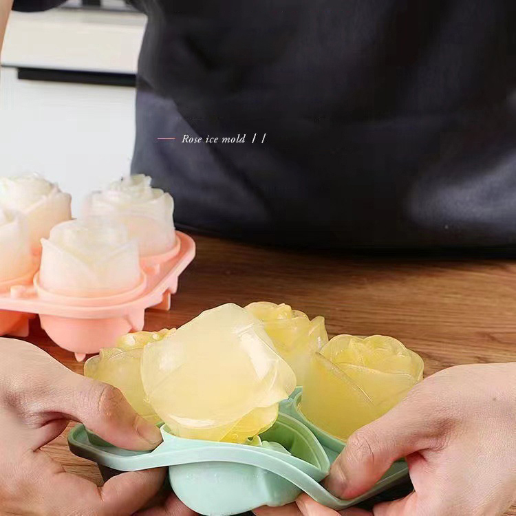 Moules à glace Rose 3D, 4 trou - Kitchen Gadgets Wholesale avis et prix
